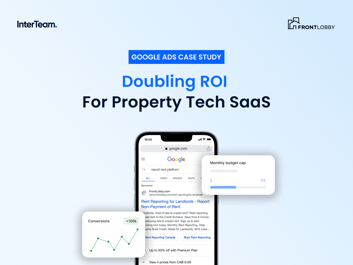 FrontLobby Case Study on the impact of a B2B SaaS Google Ads account audit.
