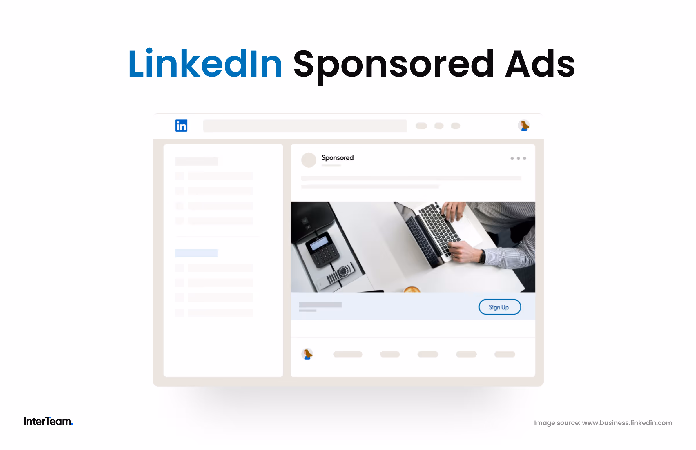 Example of LinkedIn Sponsored Ads displayed in the feed.