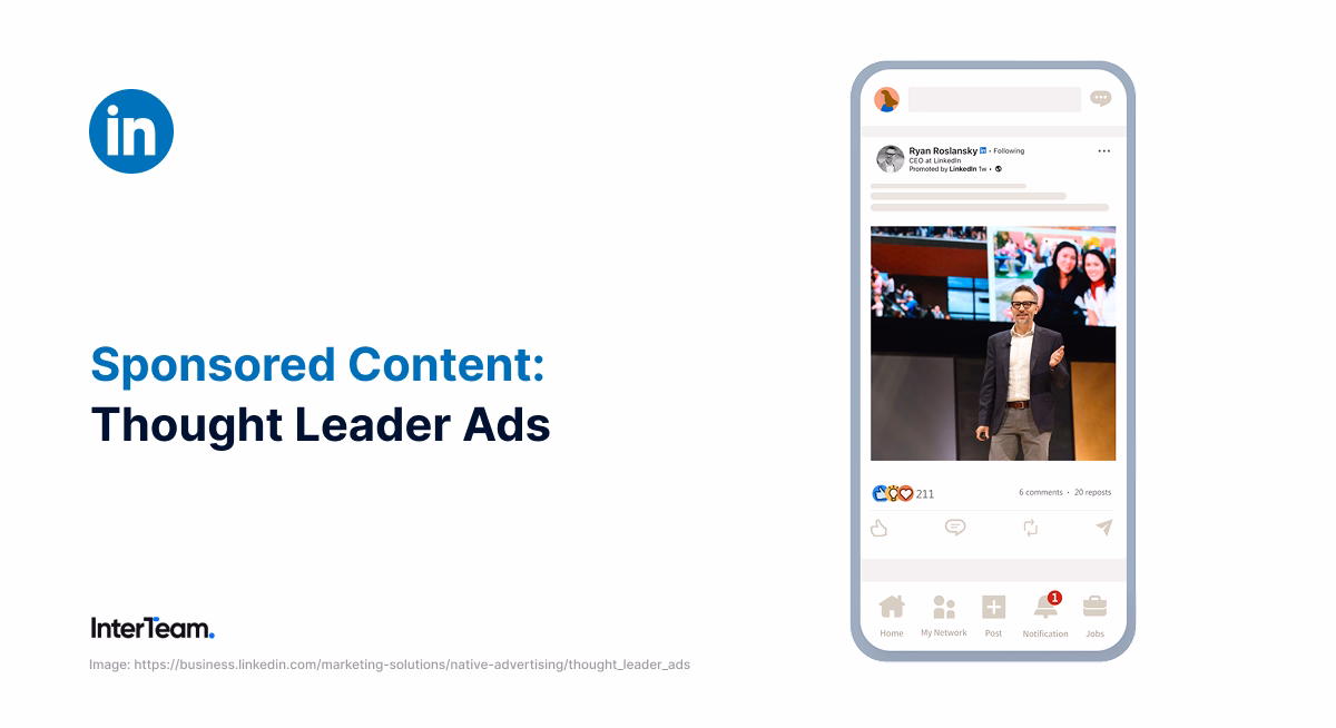 LinkedIn Thought Leader Ads.