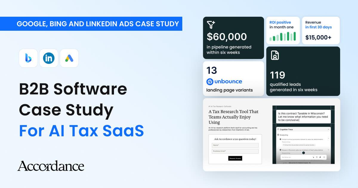B2B Software Case Study for AI Tax SaaS
