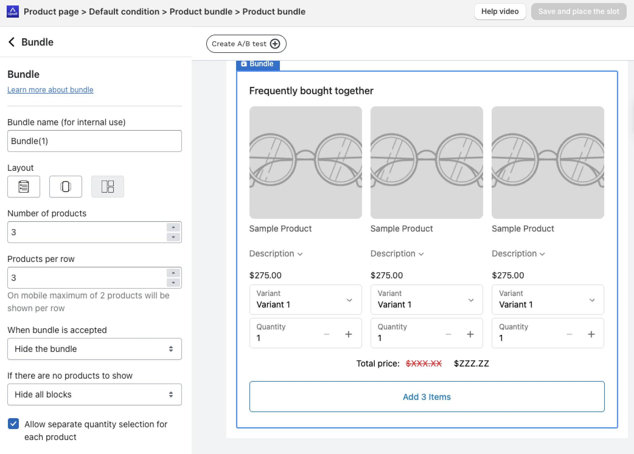 Creating bundle flow in ReConvert app.