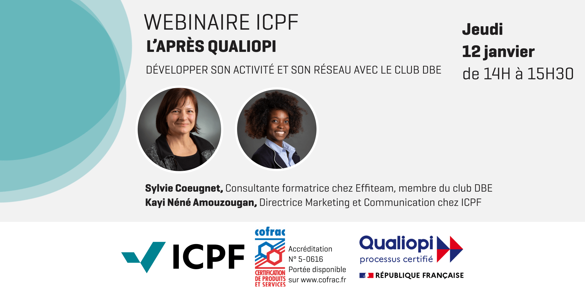 Webinaire "Après Qualiopi" : Développer son réseau et son activité avec le club DBE