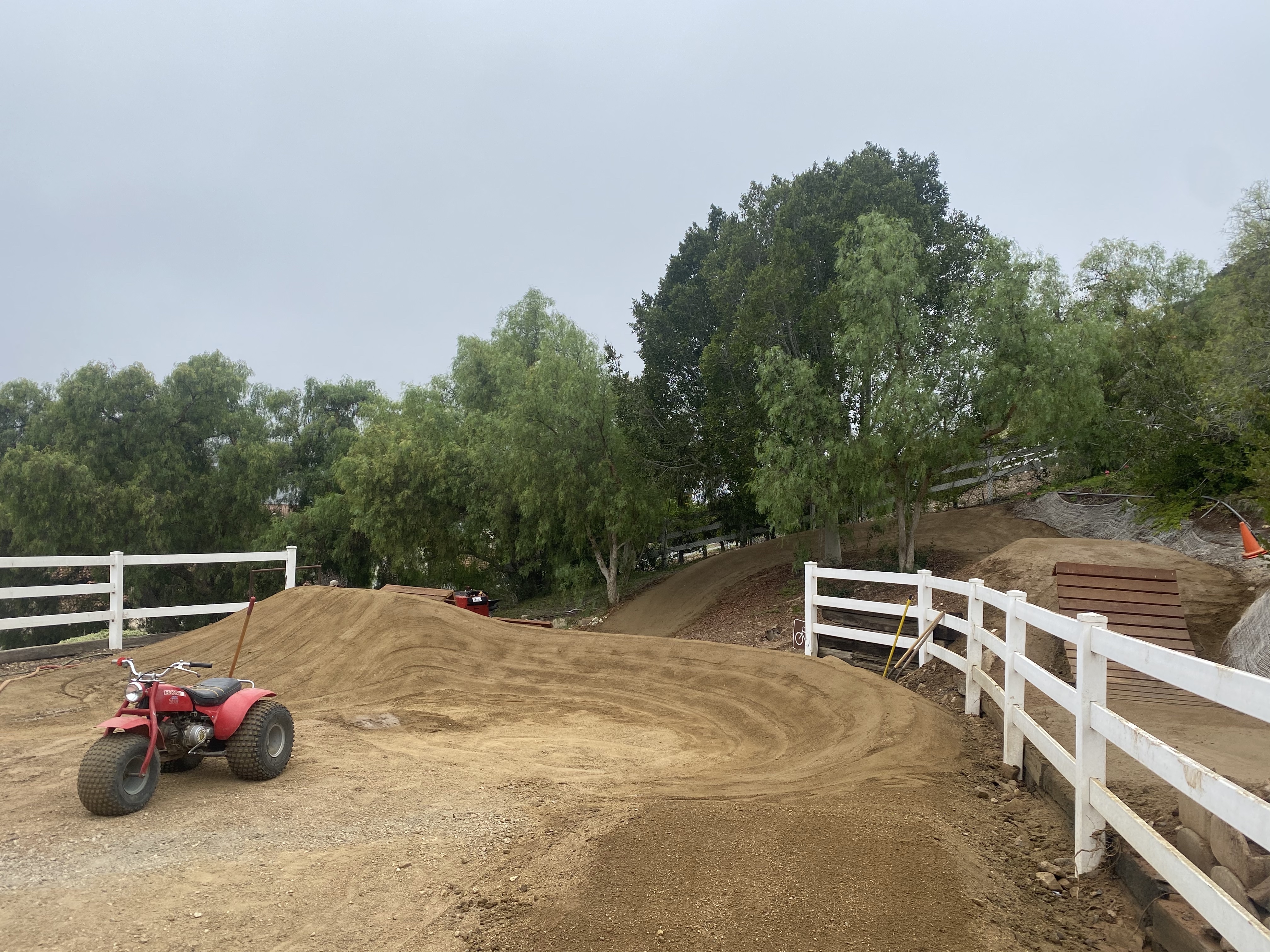 Backyard Mountain Bike trail, bmx pumptracks, dirt jumps, and wooden ramps
