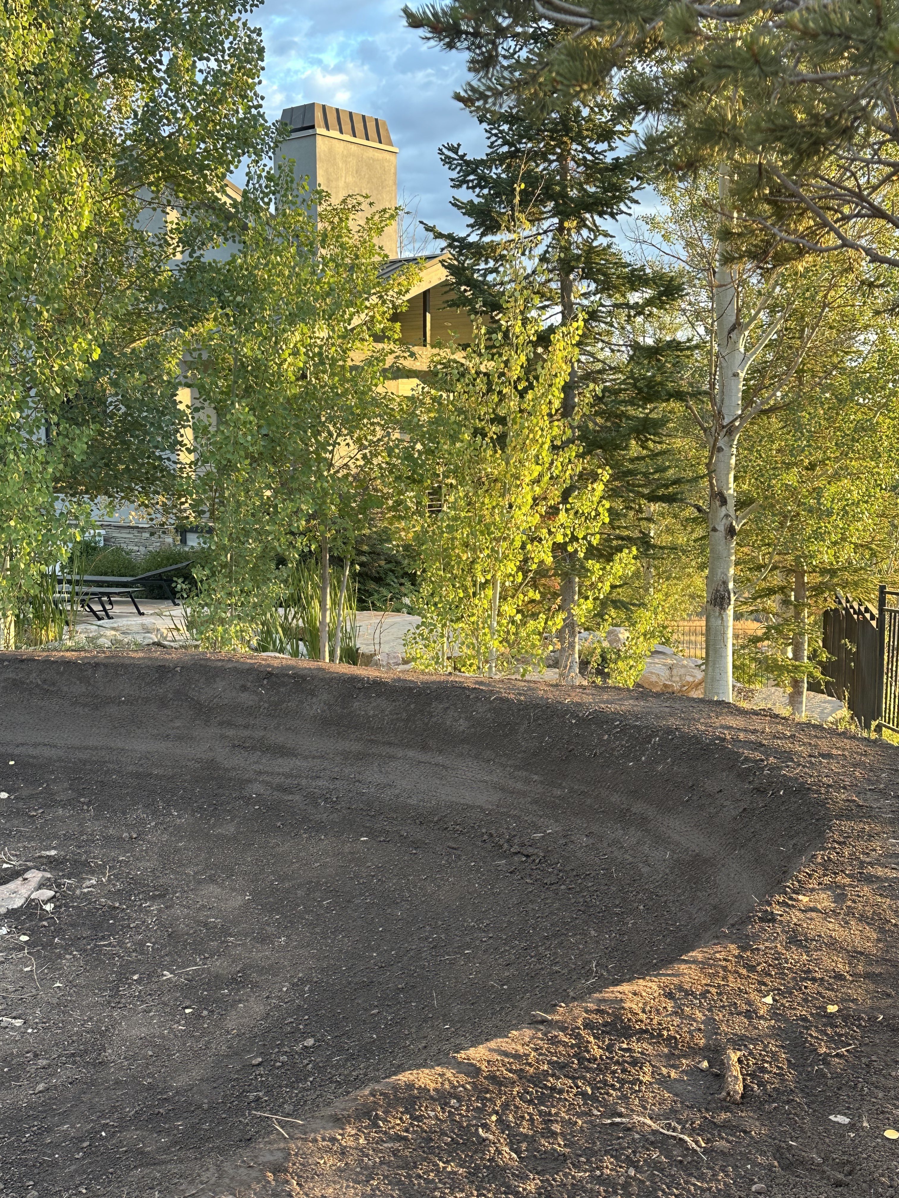 Backyard Mountain Bike trail, bmx pumptracks, dirt jumps, and wooden ramps
