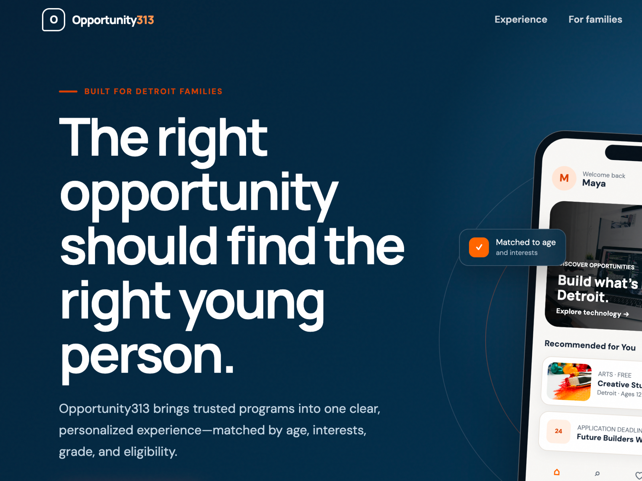 Three proposed mobile interface screens for this case study