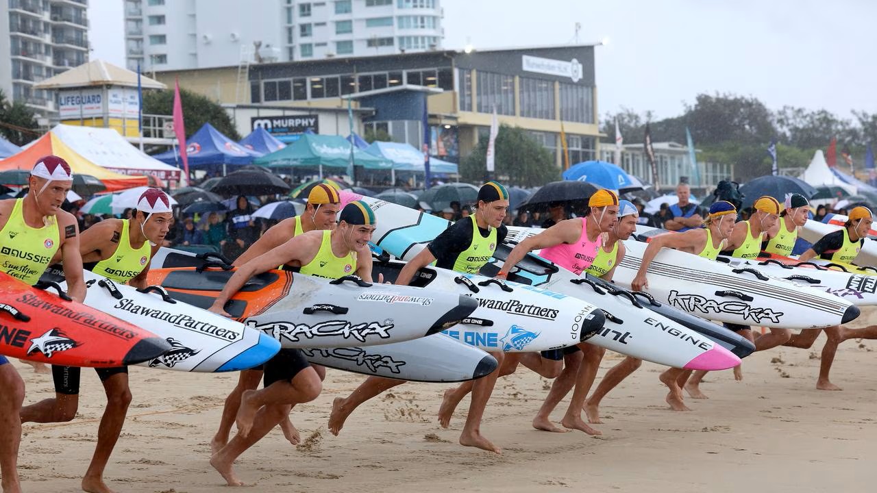 Board Race In Action