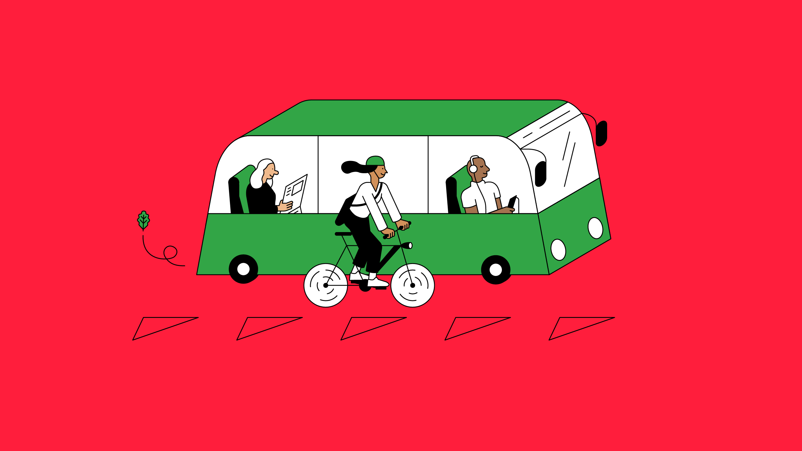 Bild von Auto und Velofahrer vor Gemeindehaus