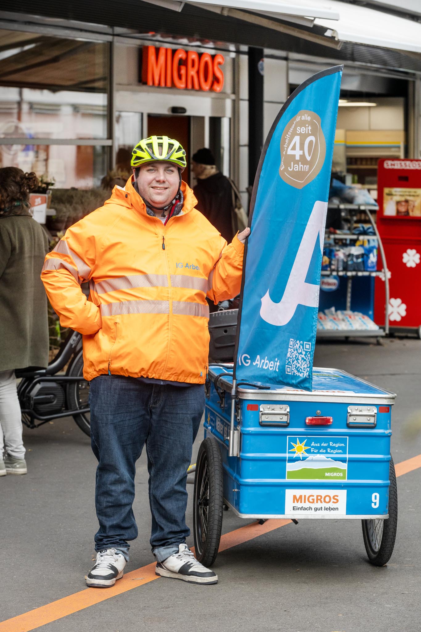 IG Arbeit, ShoppingTaxi, Recycling Taxi, Mobilität, Recycling, Einkäufe, Veloservice