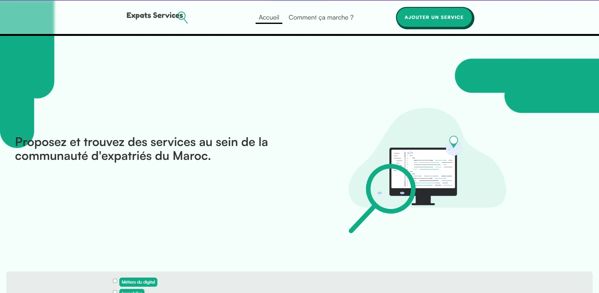 agence web amy design création d'un site d'annuaire au maroc