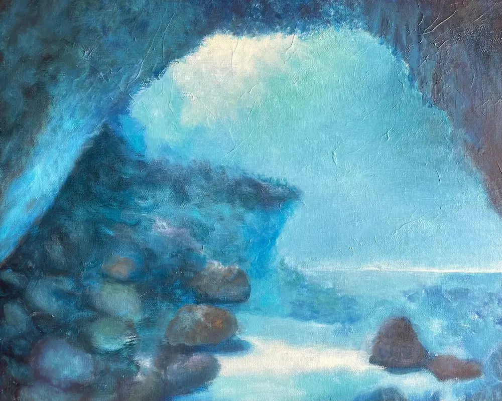Underwater Cave (Oil)