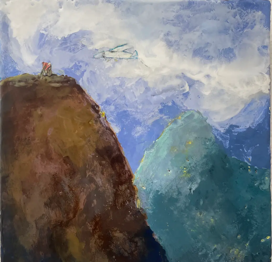 Two hills and the sky