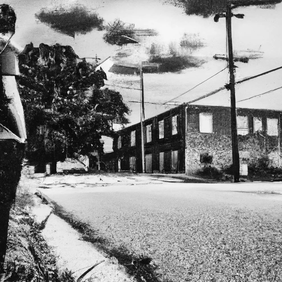 a person standing on the side of a road