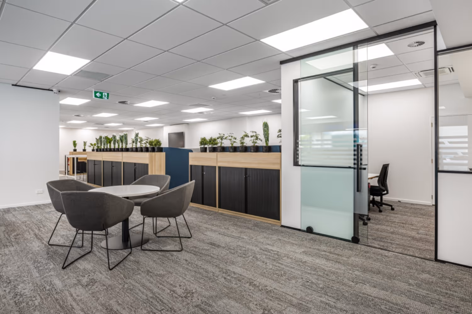 informal meeting table and chairs