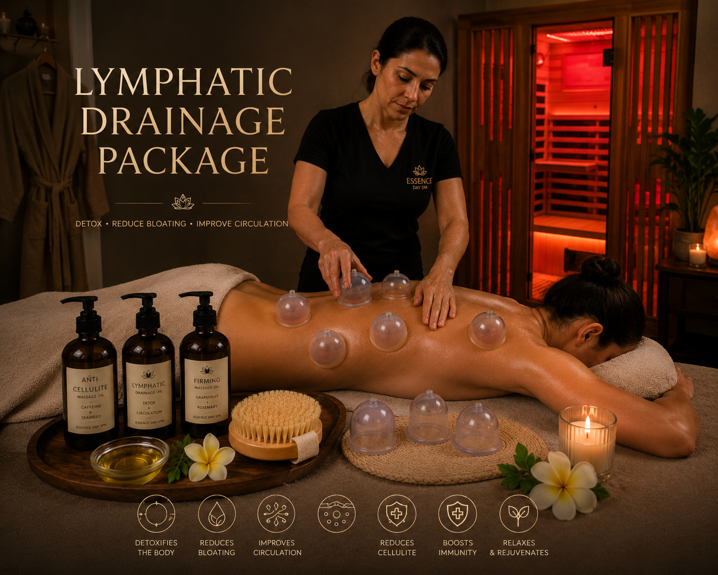 Lymphatic Drainage + Infrared Sauna