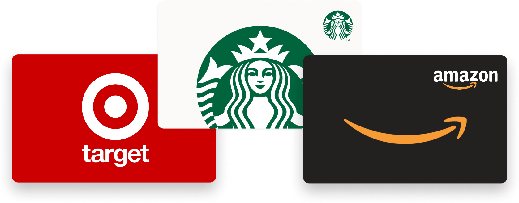 Three e-gift cards grouped together.