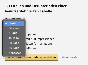 #52 Bulk-Operationen Schritt 1- Zeitraum definieren