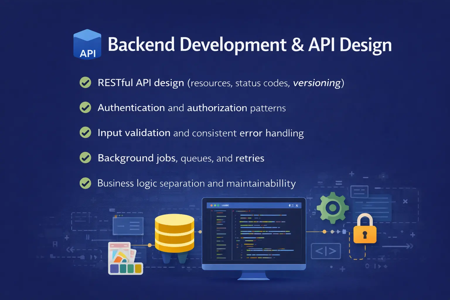 backend development and api design
