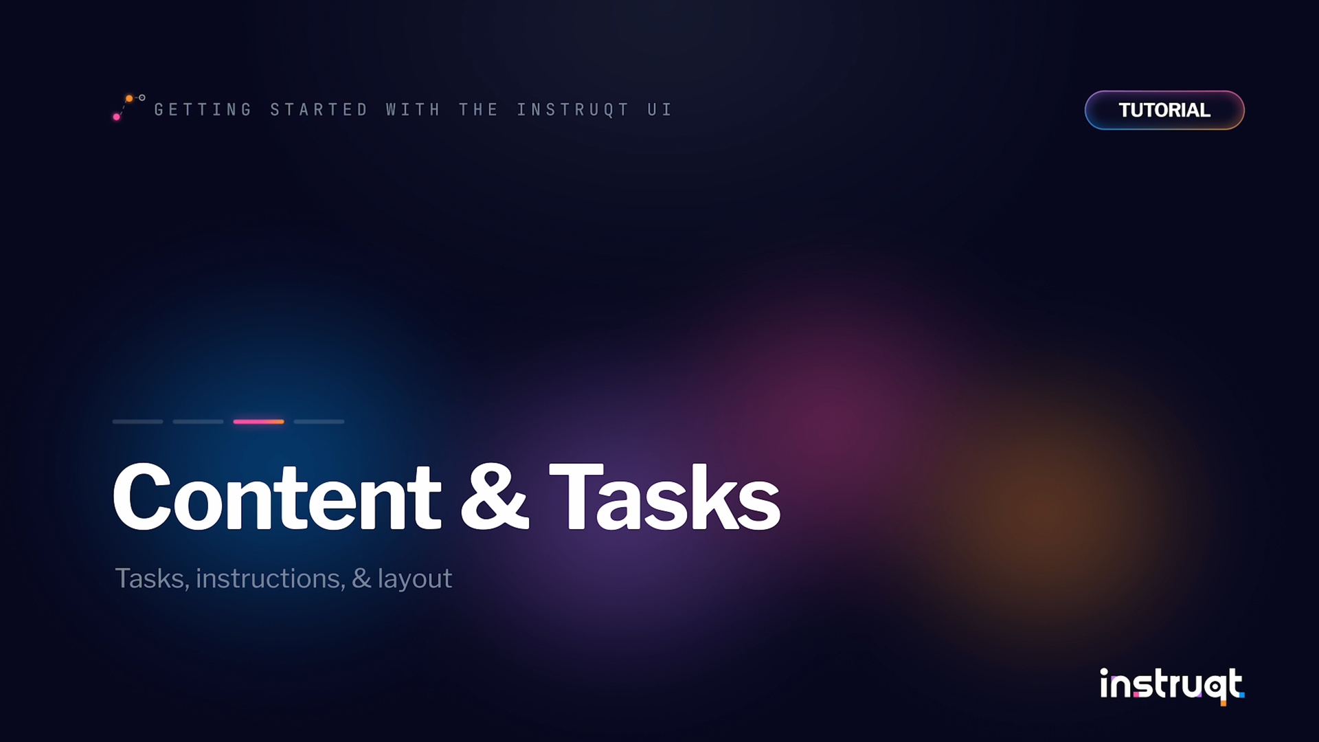 Instruqt tutorial video thumbnail for Getting Started: Content & Tasks.