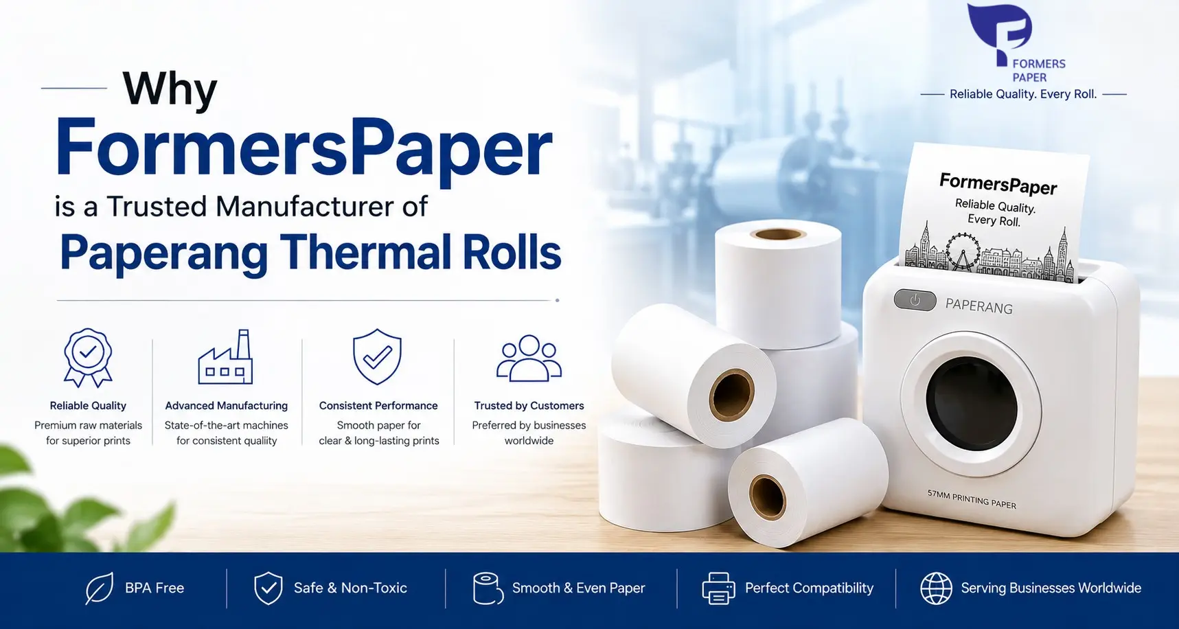 BPA/BPS Free Thermal Paper Suppliers in China