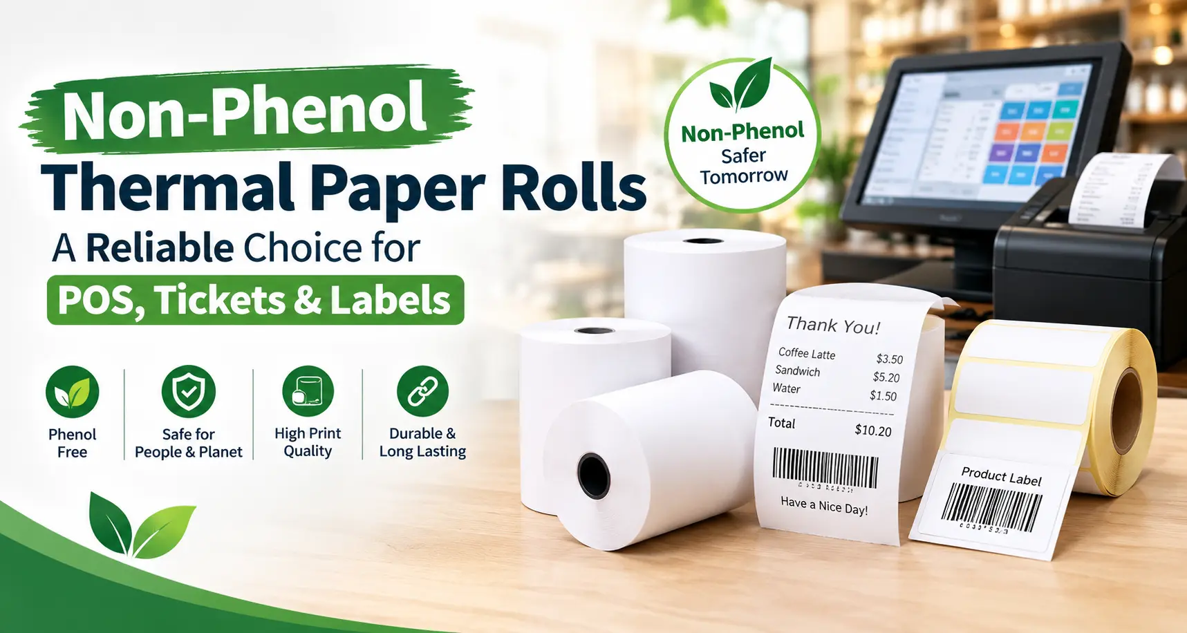 BPA/BPS Free Thermal Paper Suppliers in China
