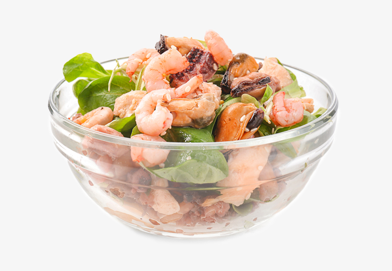 leckerer Meeresfrüchtesalat