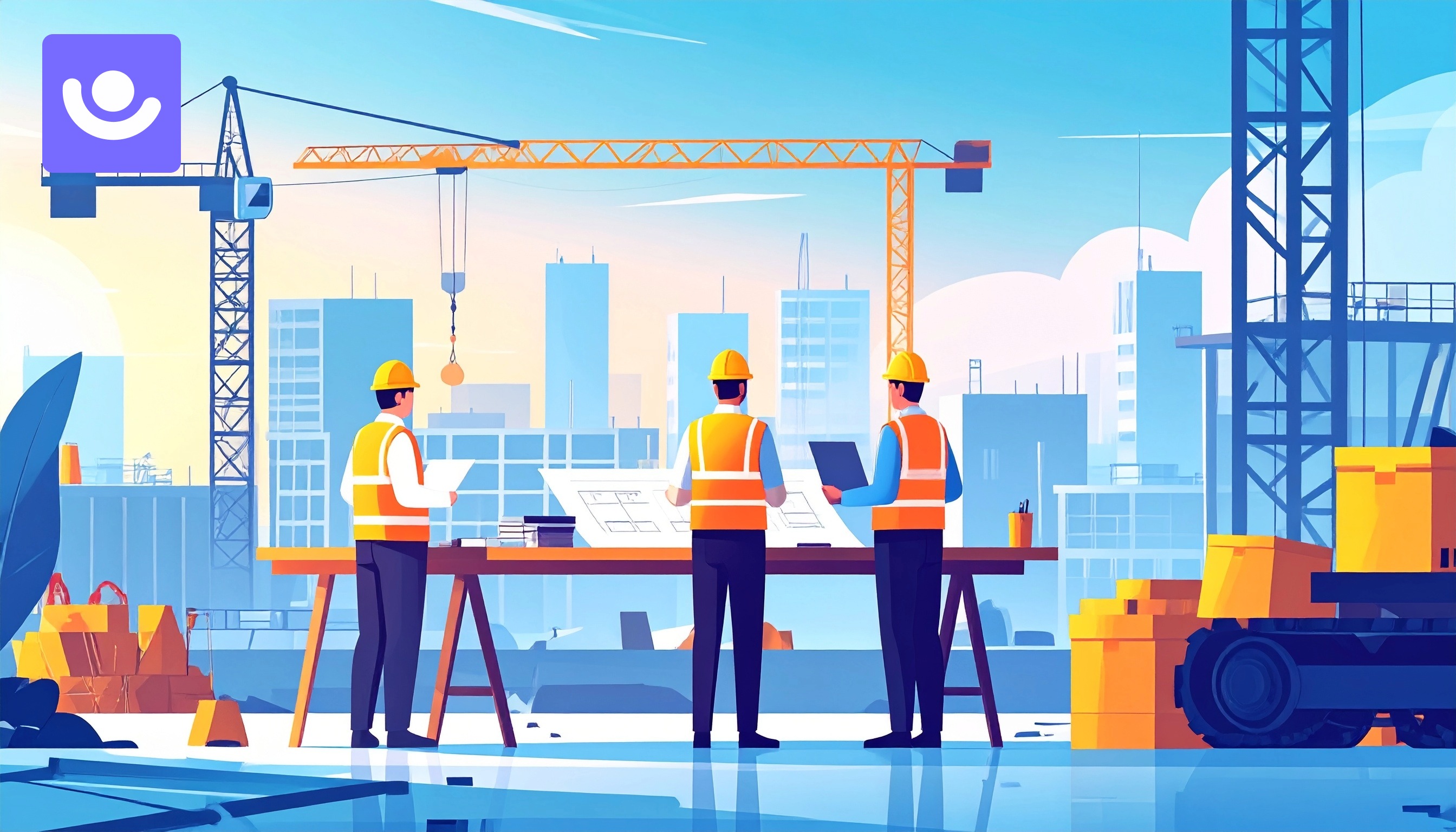 Illustration d’une bibliothèque de compétences BTP utilisée par des responsables RH et managers de chantier