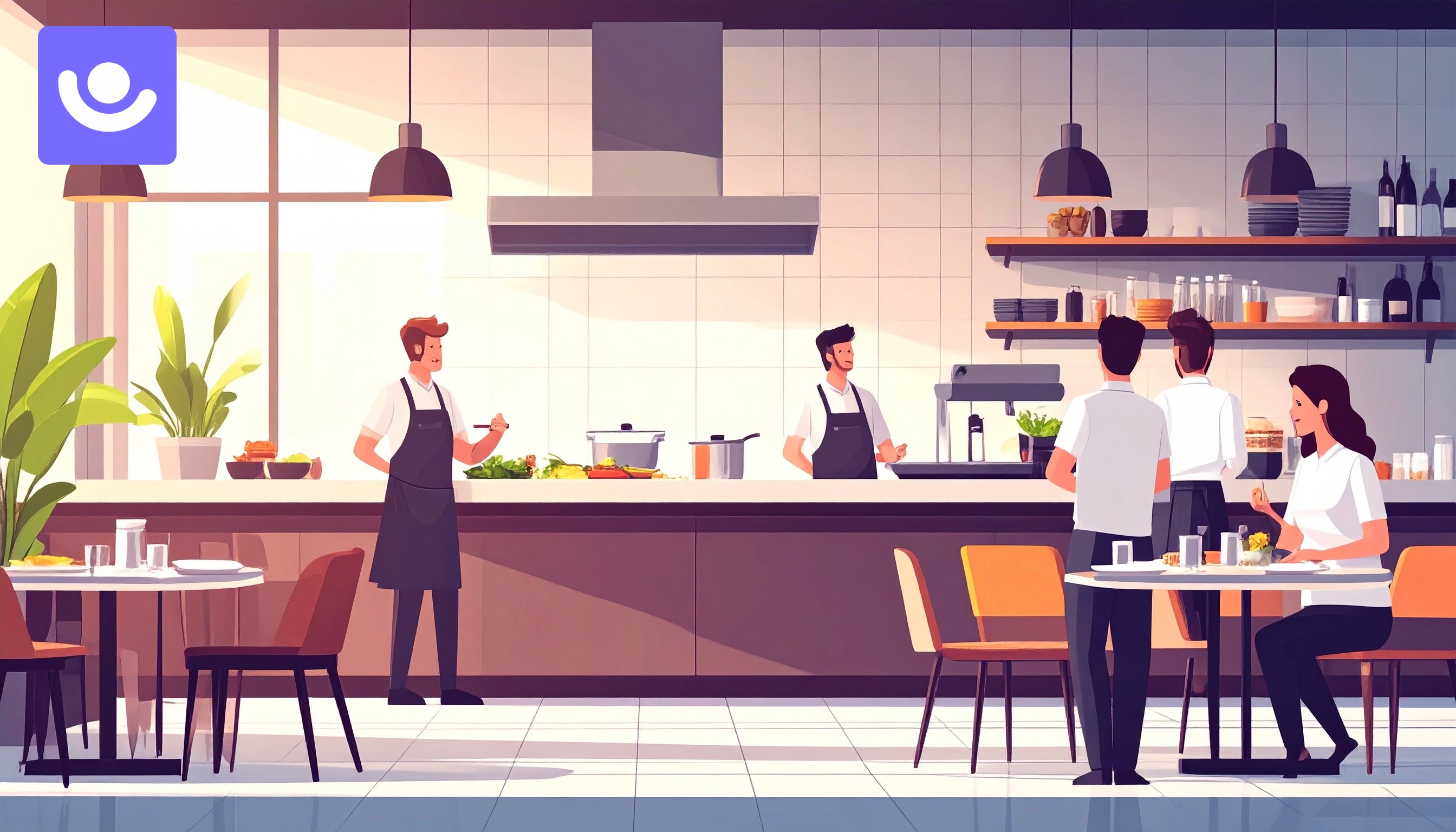 Illustration d’une bibliothèque de compétences restauration utilisée par une équipe RH et des responsables de restaurant