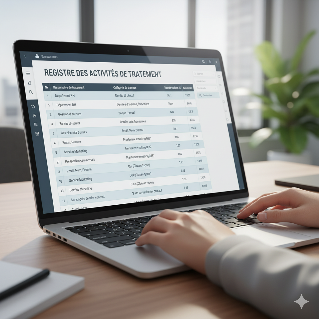 Cycle de mise à jour du registre des traitements RH