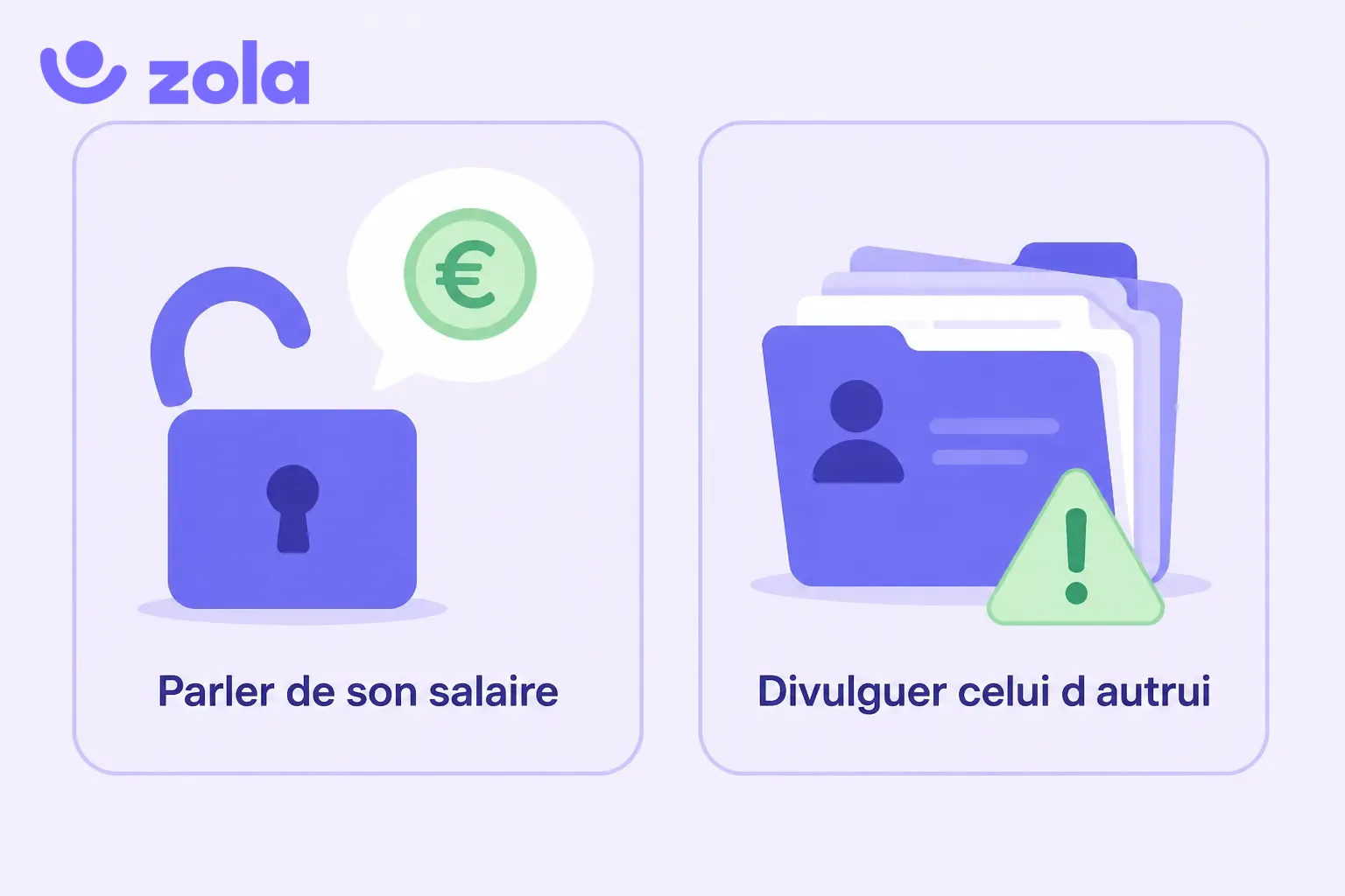 Son salaire ou celui d'autrui : parler de son propre salaire est une liberté protégée du salarié (sanction très risquée pour l'employeur), tandis que divulguer le salaire d'autrui, surtout via ses fonctions, peut être sanctionné.