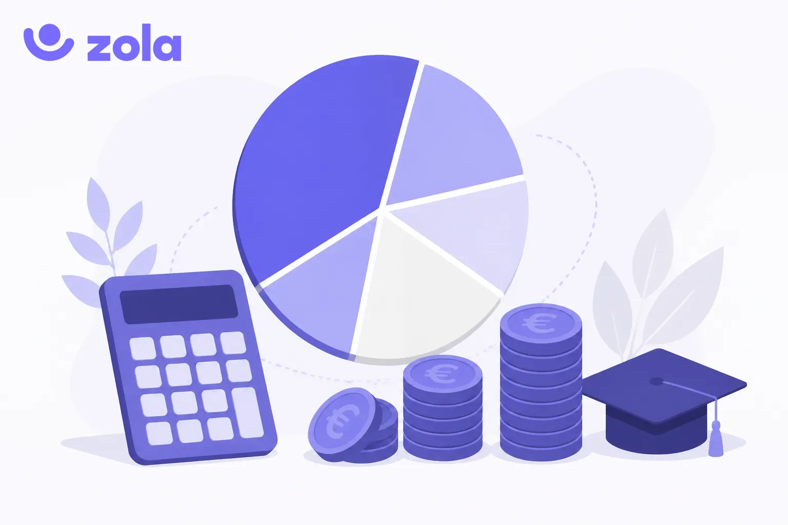 Illustration violette du budget formation en entreprise