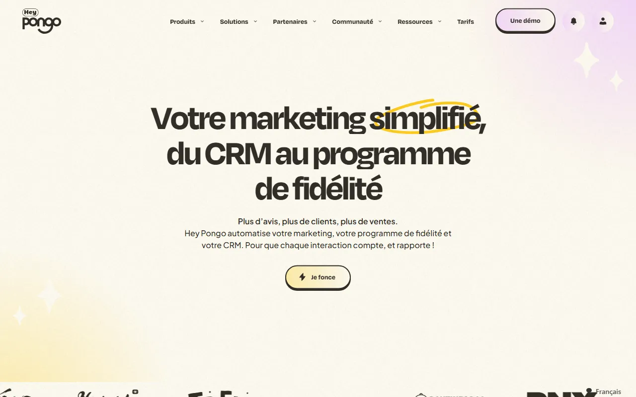 Aperçu de Hey Pongo, solution de fidélité et de CRM pour la restauration