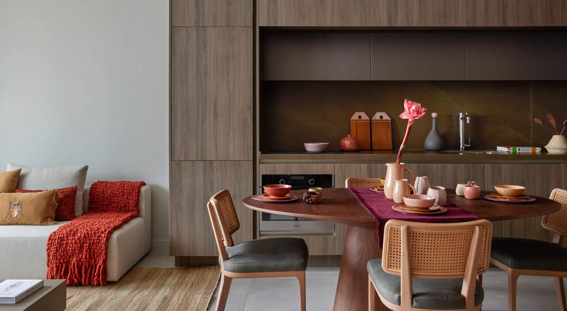 Sala de estar e jantar