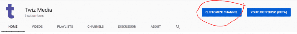 Youtube Customize Channel