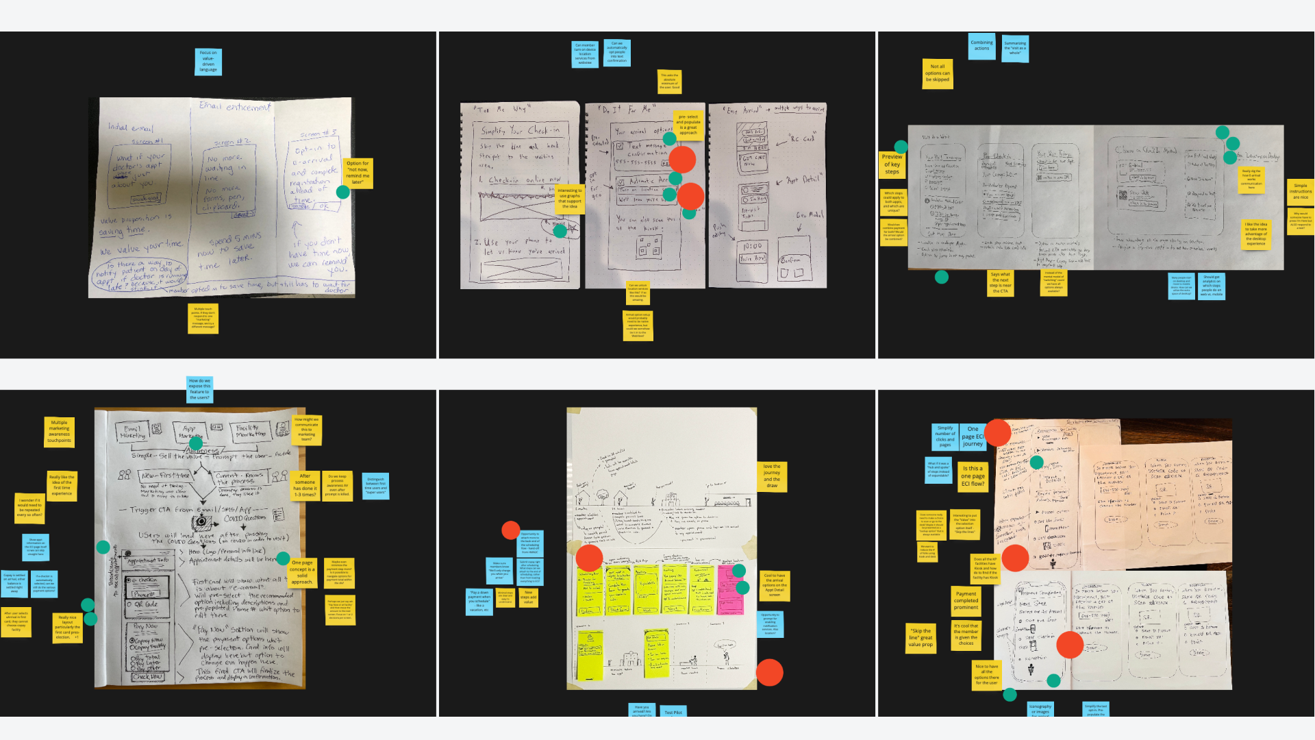 A picture of ideas sketches.