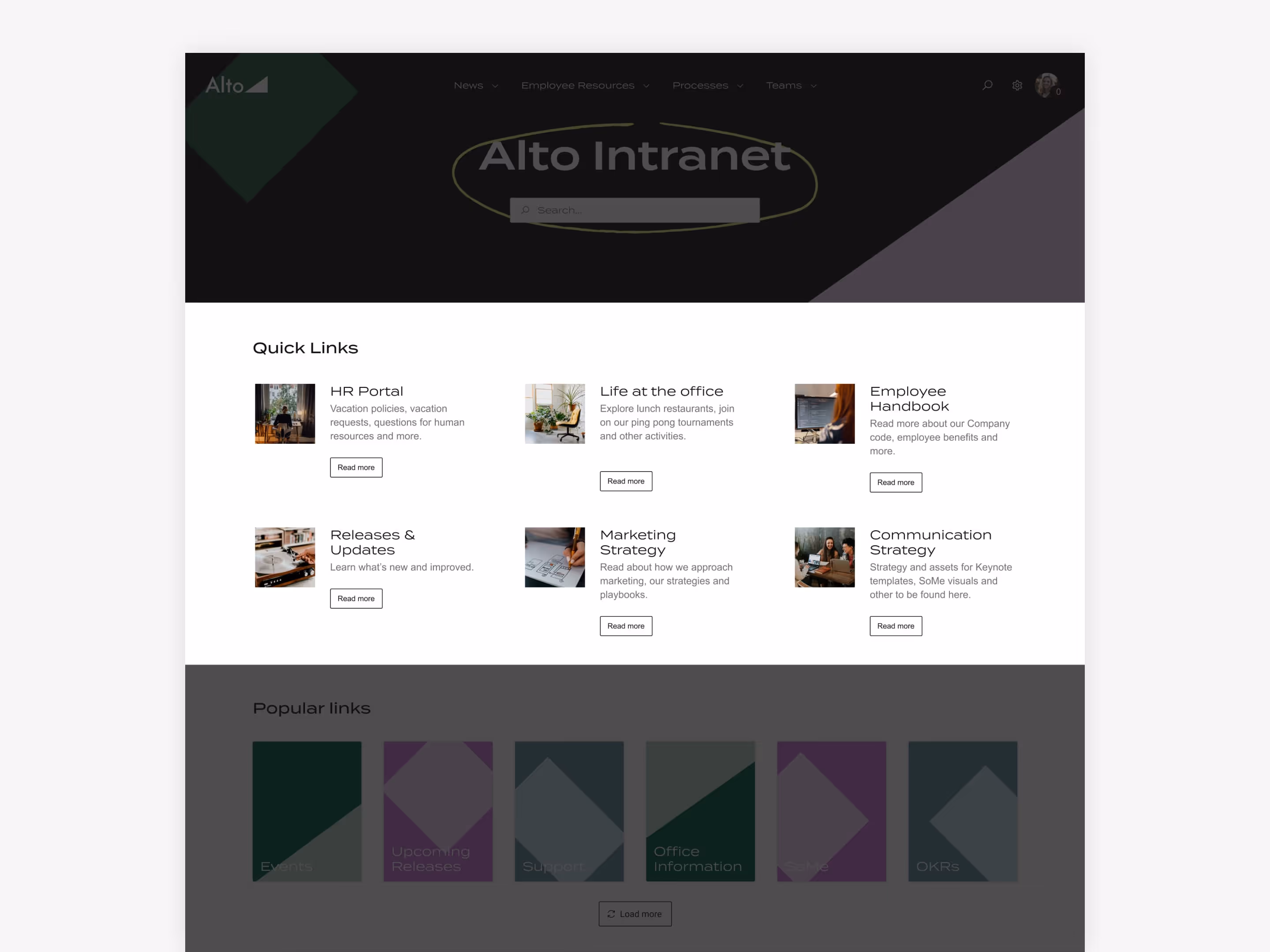 Improved navigation with Navigation Content Modules.