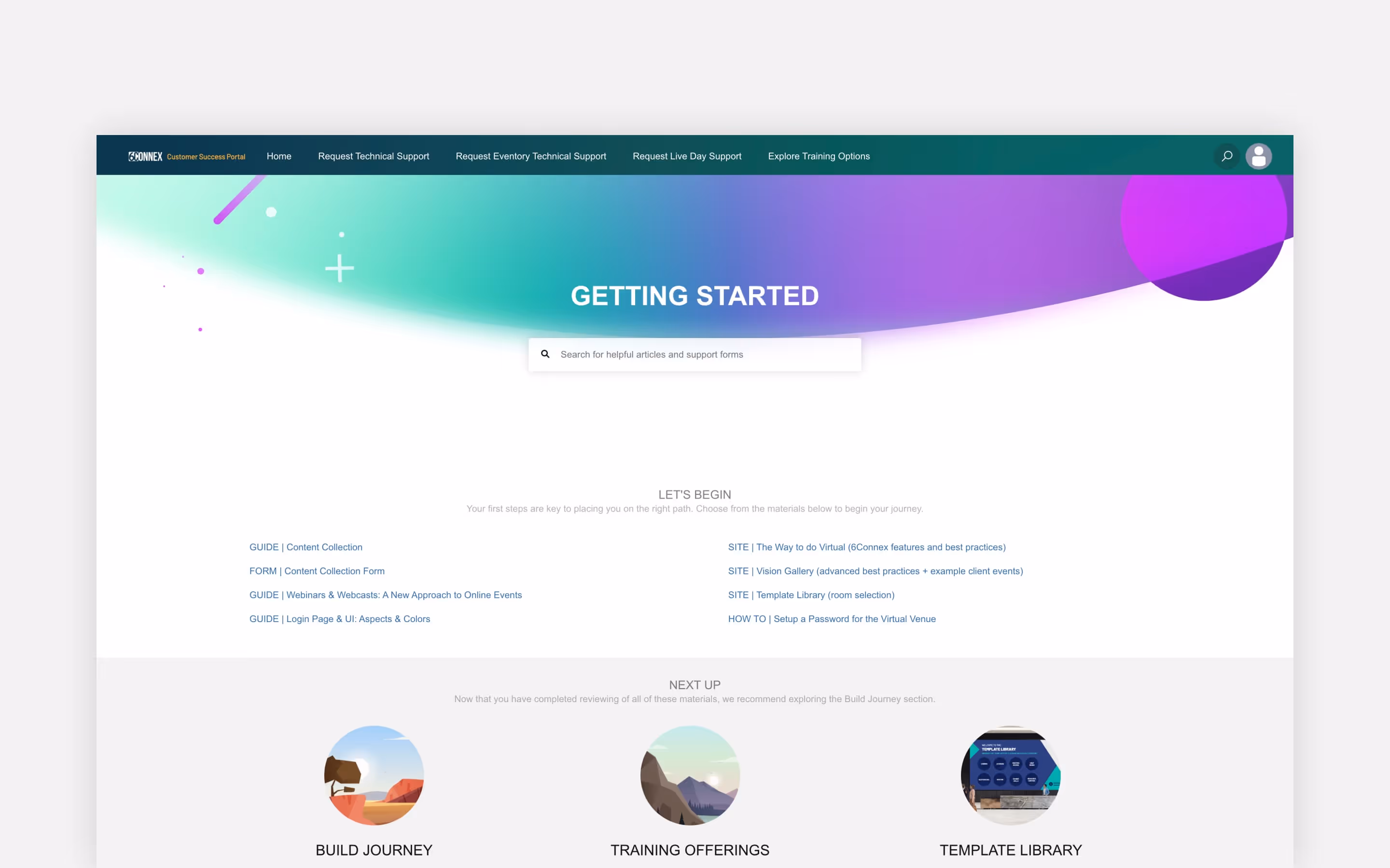 The CSP has a page dedicated to new-customer onboarding.