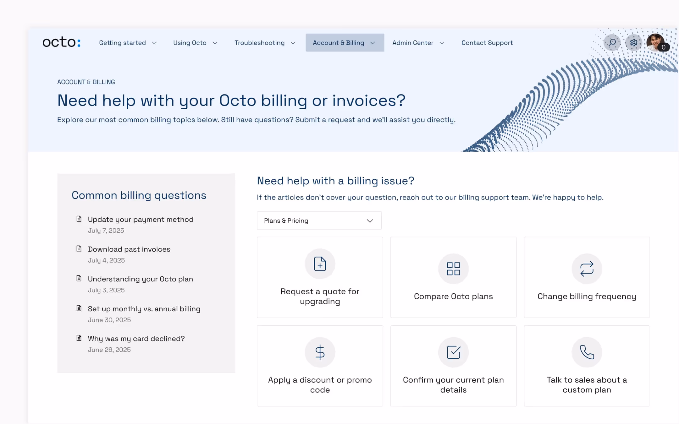 A structured self-service site