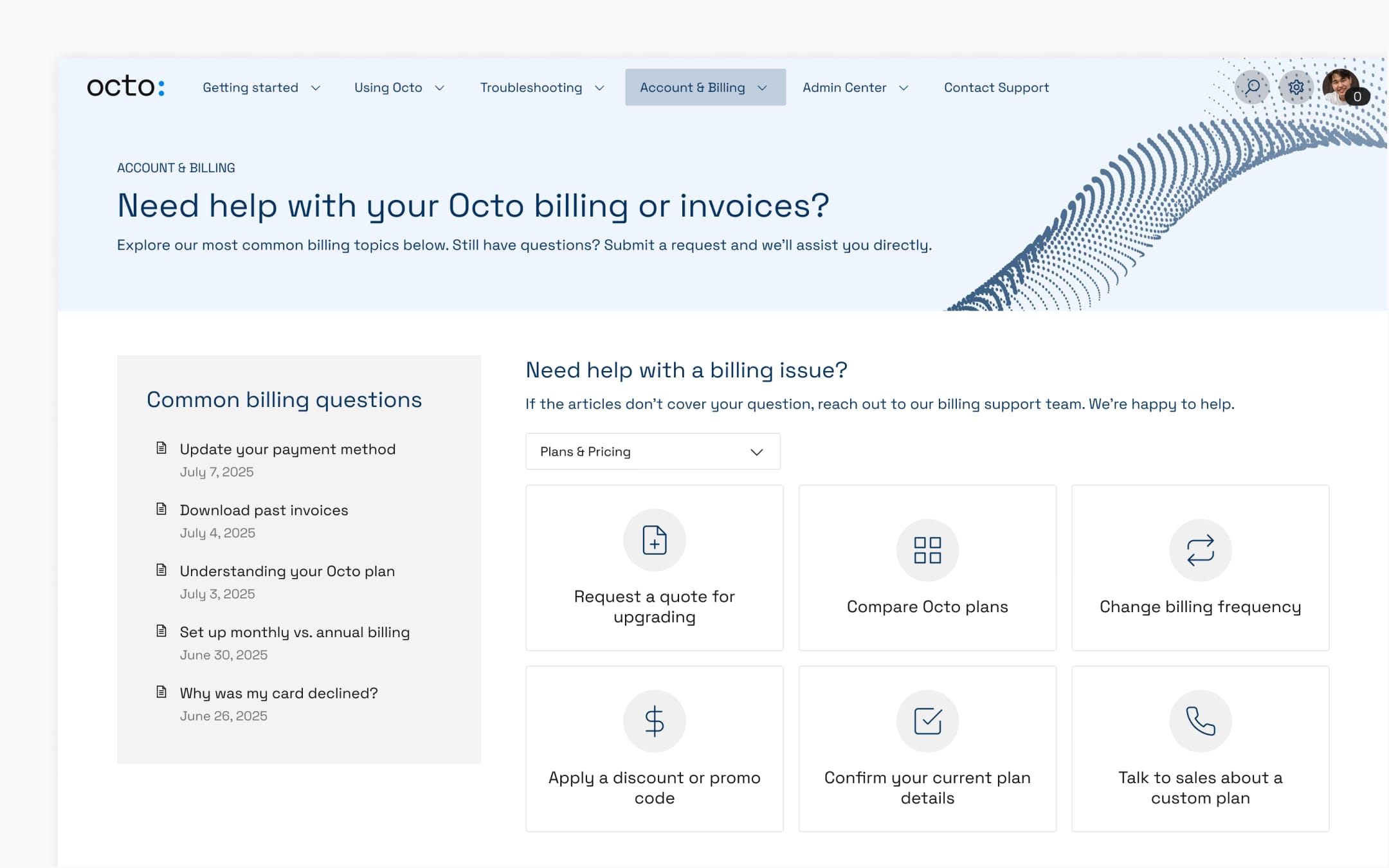 A structured self-service site