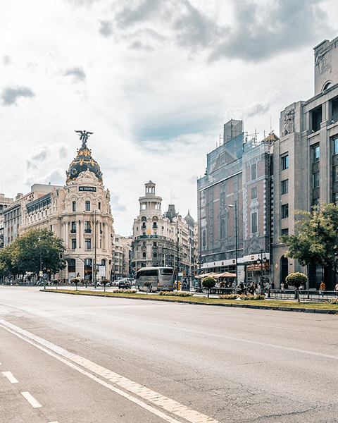Edificios en la ciudad de Madrid