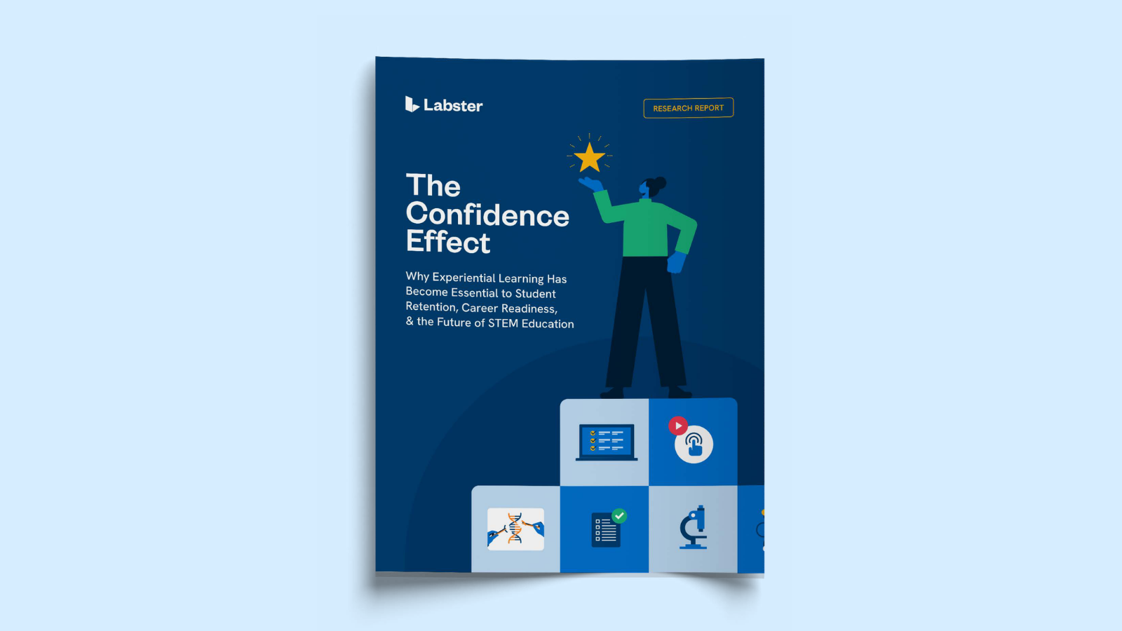 The Confidence Effect eBook cover with person holding a star