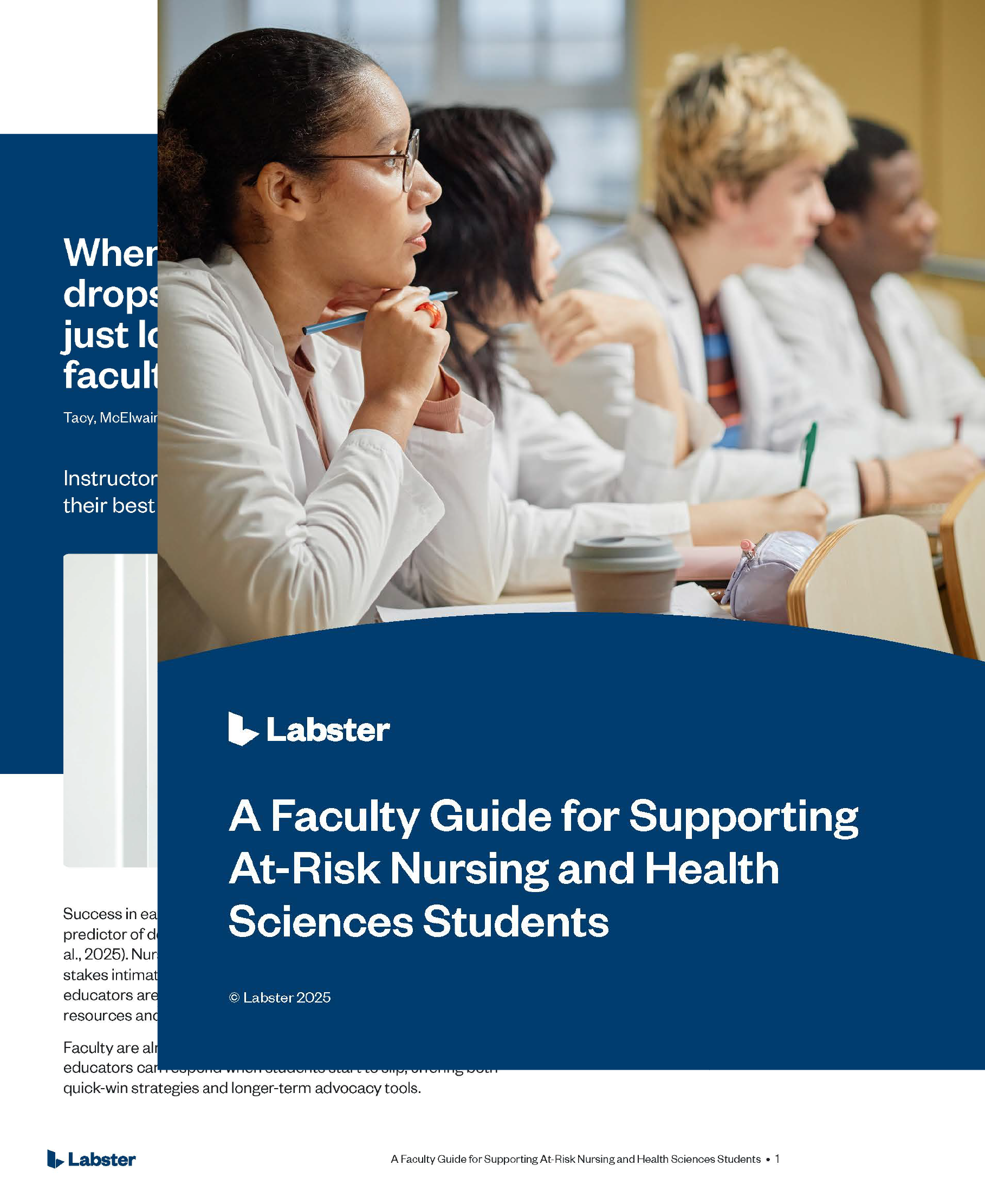 eBook cover with image of nurses thinking