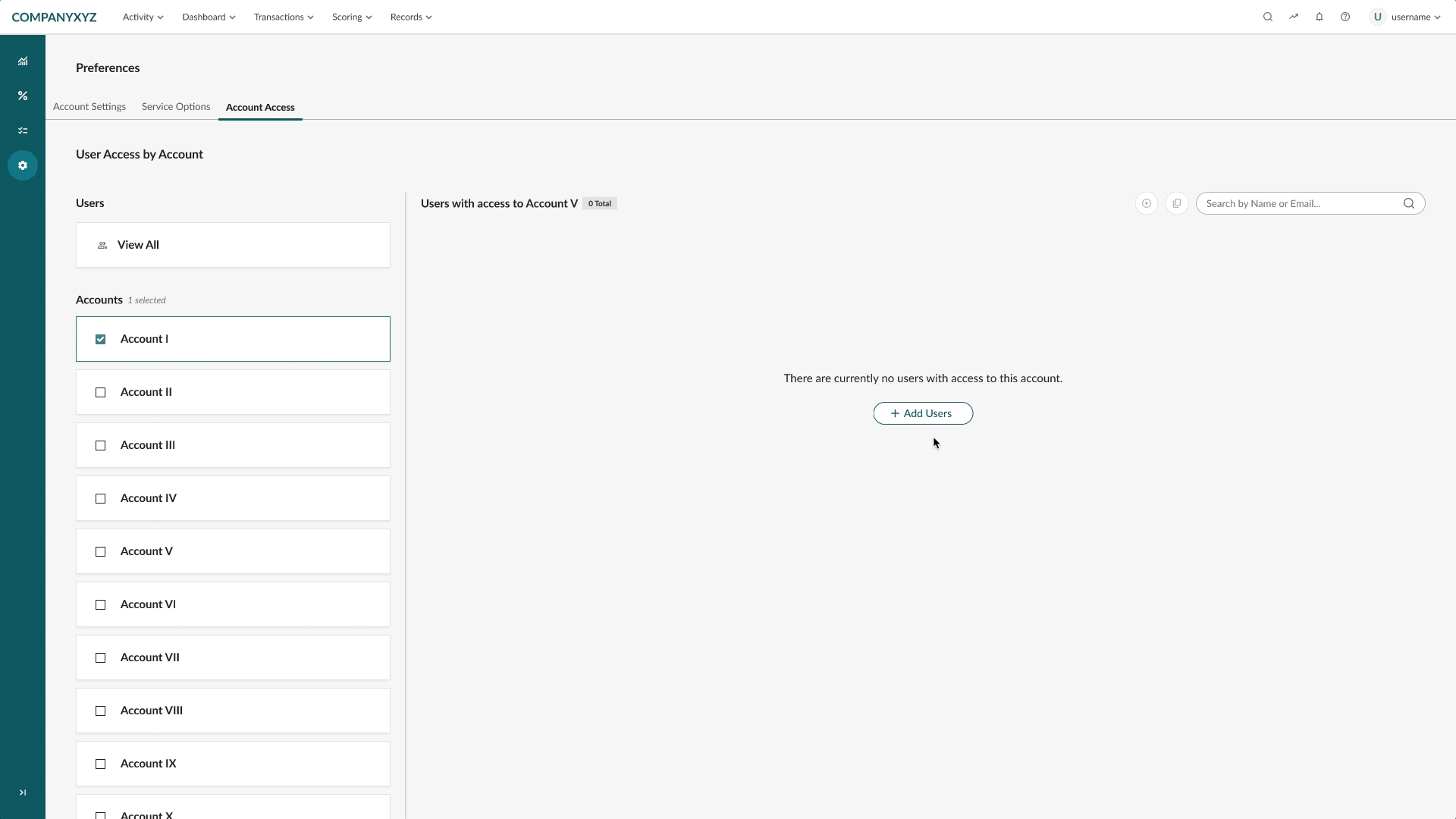 Animated demonstration of importing users from one account to another