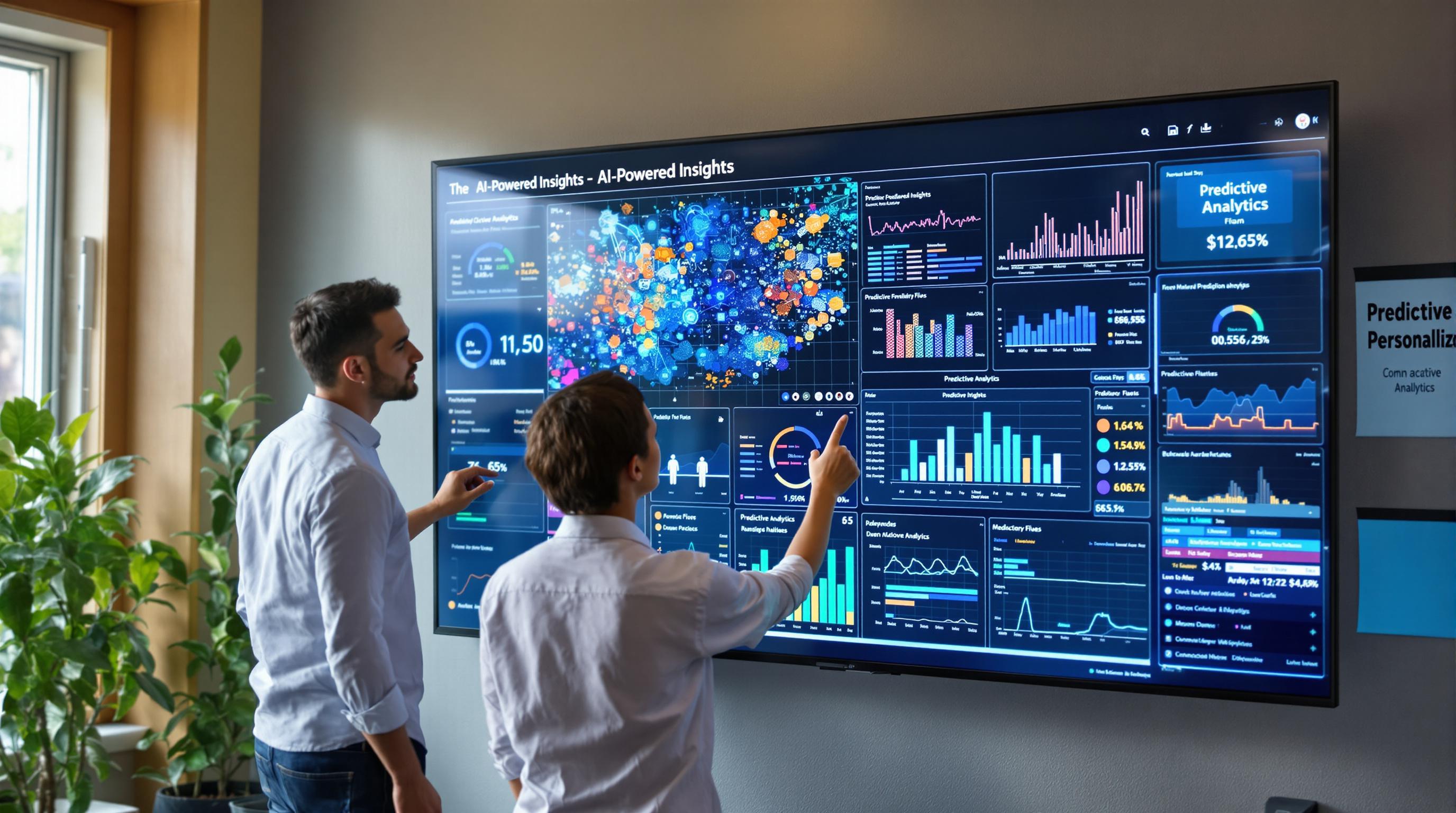 Marketers and data scientist analyzing predictive analytics for ecommerce personalization
