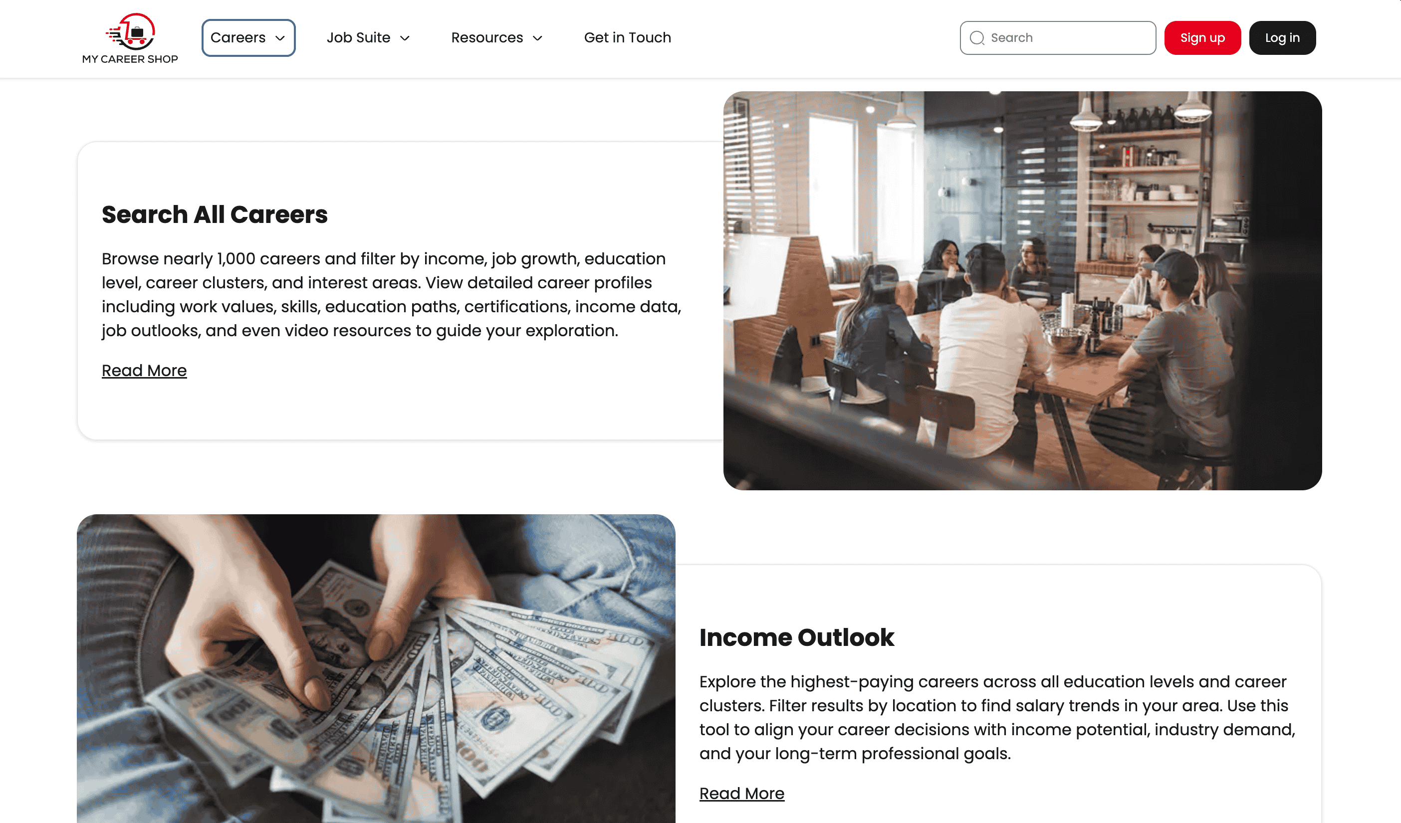 my career shop job search