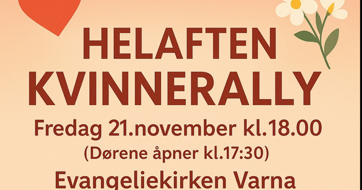Varna inviterer til helaften for kvinner 21 november