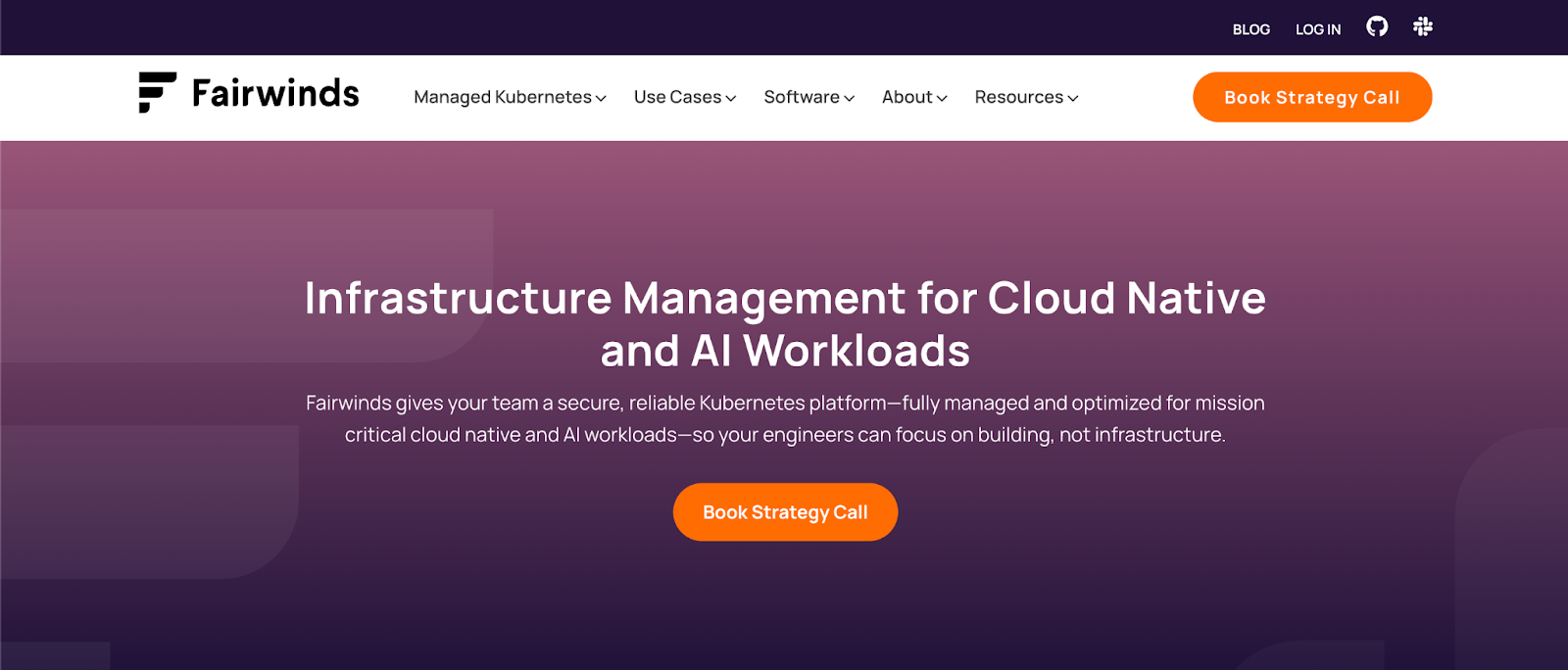 Fairwinds homepage for managed Kubernetes and cloud-native AI infrastructure