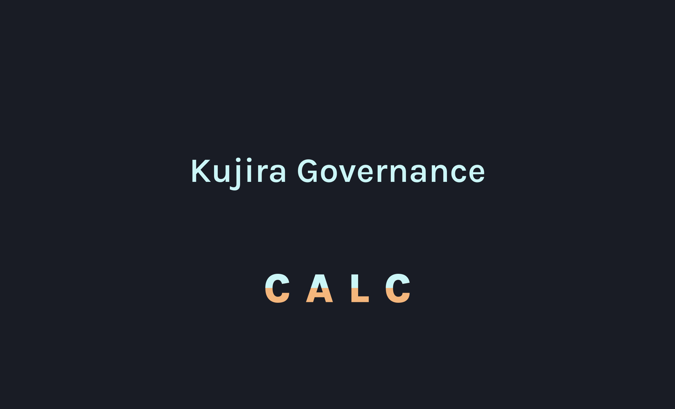 Kujira Governance: A Small Yet Natural Iteration