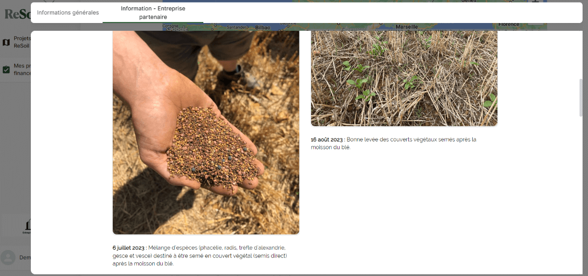 Plateforme ReSink - suivi du projet en photos et explications (©ReSoil, 2024)