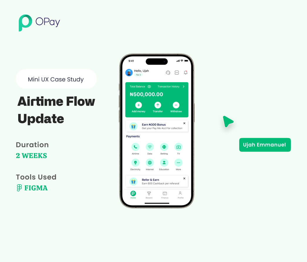 A mockup of a project