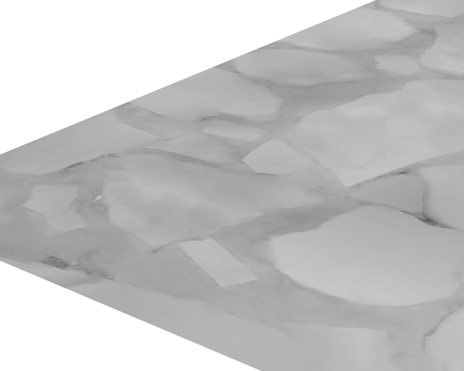 Mappa in scala di grigi dell'altezza/spostamento di un pavimento in pietra naturale.
